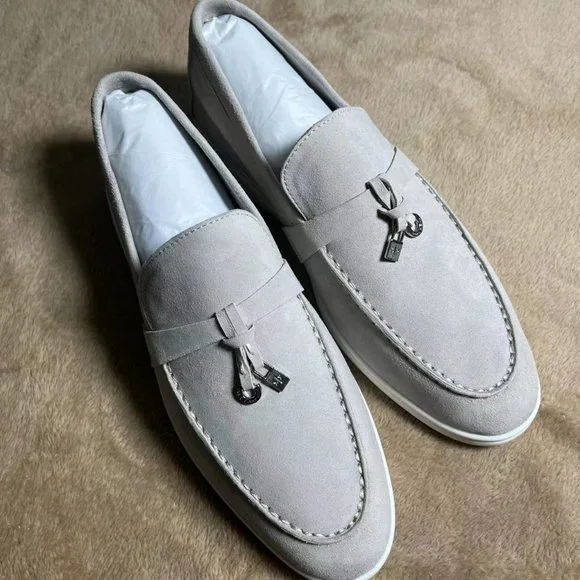 Loro Piana ライトグレー モカシン　新品未使用　箱付き Loro Piana | Shoes | Loro Piana Retro Loafers For Women